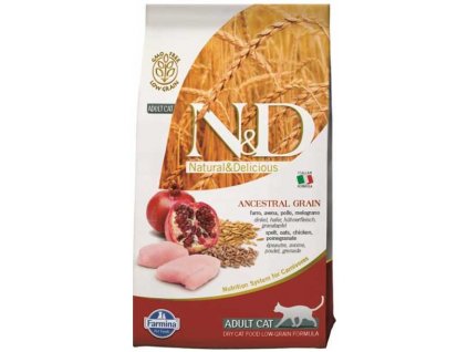 N&D Low Grain Cat Adult Chicken & Pomegranate 10 kg