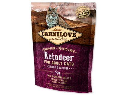 Carnilove Reindeer Adult Cats – Energy and Outdoor 400g