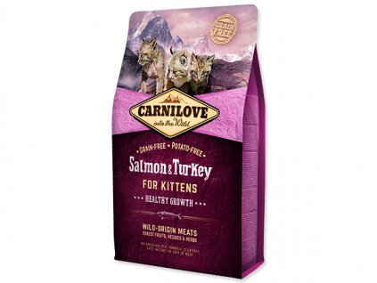 CARNILOVE Salmon and Turkey kittens Healthy Growth 2kg