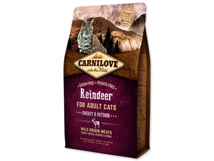 Carnilove Reindeer Adult Cats – Energy and Outdoor 2kg