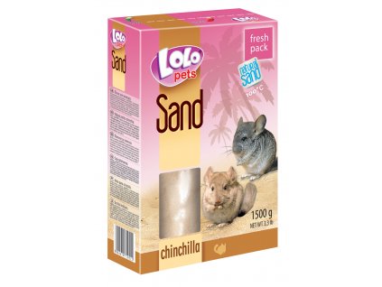 písek pro činčily 1,5 kg lolo