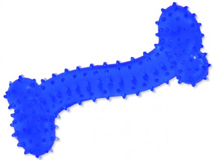 Hračka DOG FANTASY kost gumová modrá 11 cm