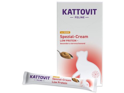 Krém Kattovit LOW PROTEIN kuře 6x15g