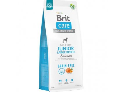 Brit Care Dog Grain free Junior Large Breed Salmon 12 kg