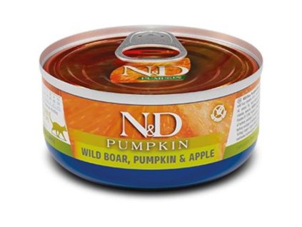 N&D PUMPKIN Cat konz. Wild Boar, Pumpkin & Apple 70 g