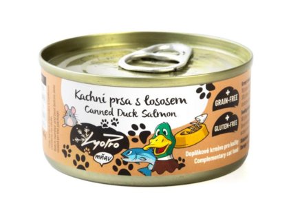 LyoPro Cat konz. Kachní prsa s lososem 85 g