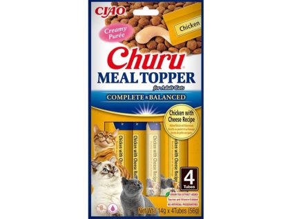 Inaba Churu Cat meal topper kuře a sýr 4x 14g