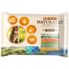  IAMS Kapsička Cat Naturally výběr z mořských a suchozemských mas v omáčce multipack 340g