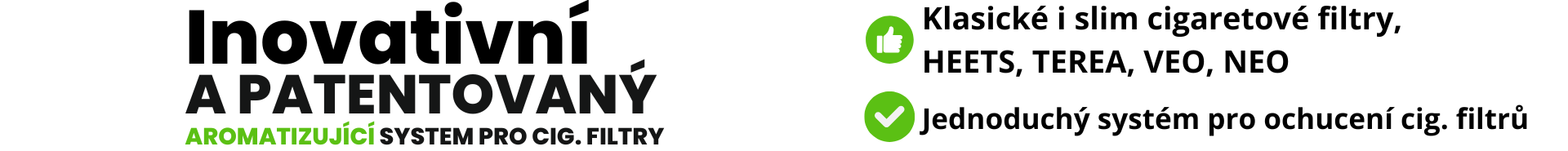 Popis aromaclick, ochucení cigaret