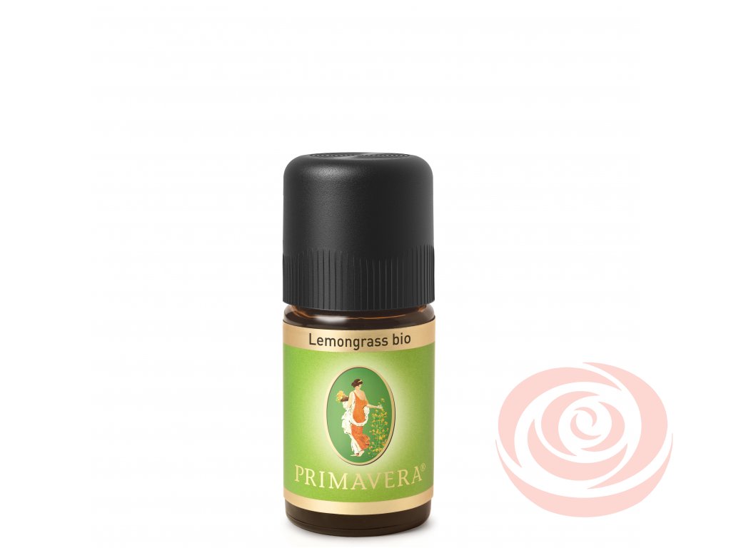 PL-10249 Éterický olej Primavera Citrónová tráva BIO 5 ml na bielom podklade