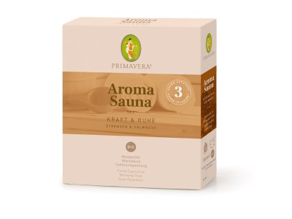 PL-75258 Primavera Set Aroma Sauna Strength & Calmness 3 x 10 ml na bielom podklade