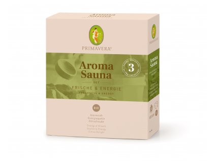 PL-75259 Primavera Set Aroma Sauna Freshness & Energy 3 x 10 ml na bielom podklade