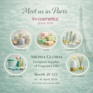 ✨ Meet us at in-cosmetics Global 2026 – Paris We invite you to visit Aroma Global at Booth 2C123 - where Fragrance Meets...