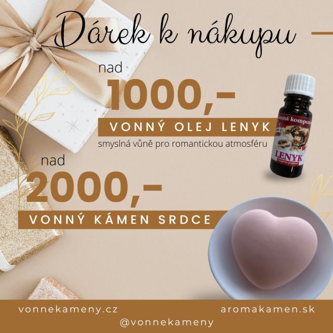 Dárek k nákupu, který rozhodně potěší Čím více si u nás vyberete, tím krásnější dárek vás čeká! 🎁 💝 Při nákupu nad 1000 Kč...