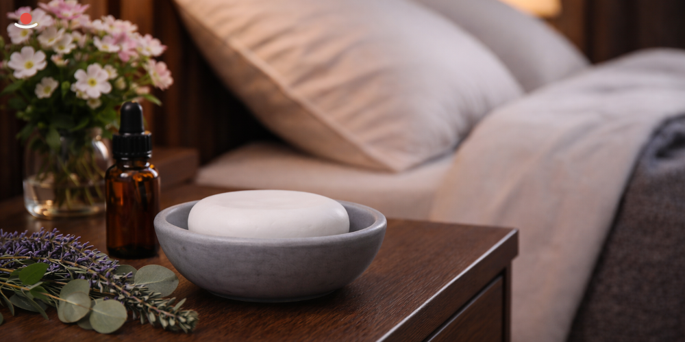 aroma kámen v tiché ložnici. 