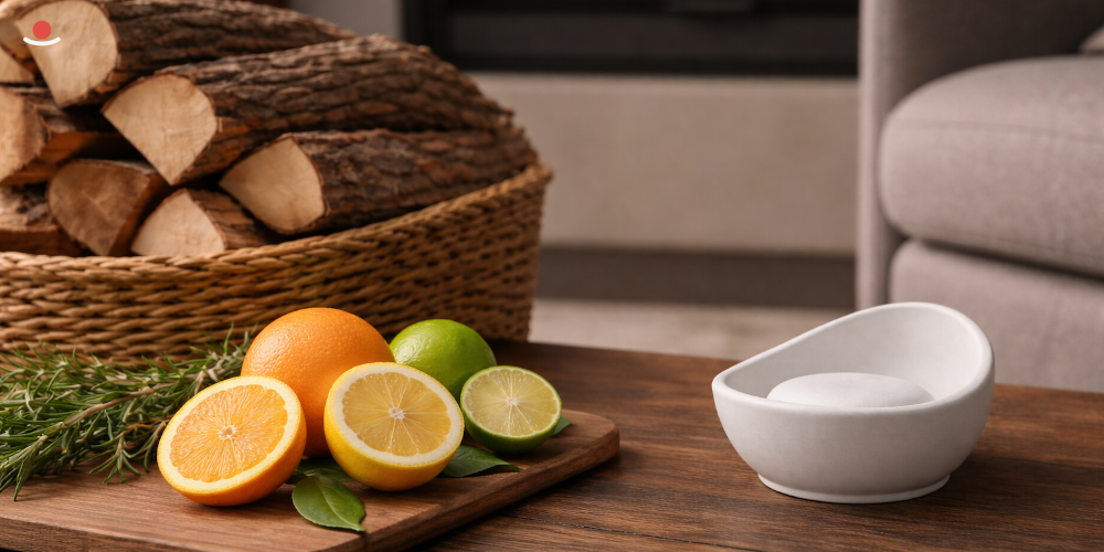 Aroma kámen u dřeva a citrusů