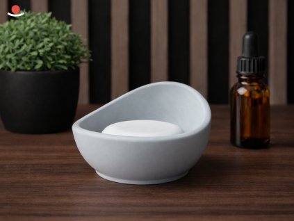 Světle šedý Mizu s bílým aromakamenem