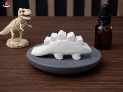 Tmavý Maru s bílým aromakamenem Deino - Stegosaurus