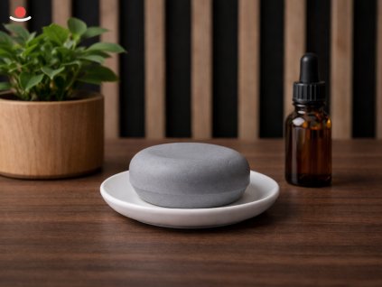 Bílý Maru s šedým aromakamenem