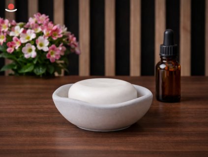 Světle šedý Nami s bílým aromakamenem