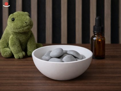 Bílý Miyabi s šedými aromakamínky