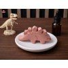 Růžový aroma kámen Deino v bílé Maru - Stegosaurus