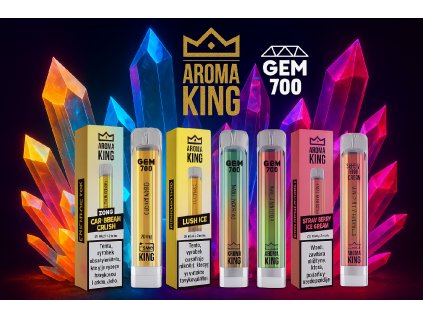TOP 10 GEM BAR - AROMA KING balíček 10 ks  20 mg / 700 potáhnutí