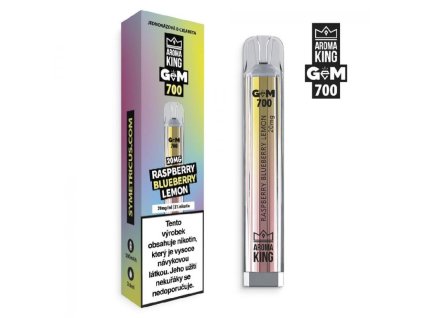 AROMA KING GEM BAR - RASPBERRY BLUEBERRY LEMON - výprodej 20 mg / 700 potáhnutí