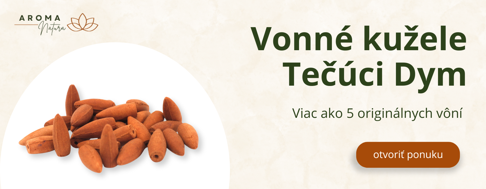 Vonné kužele Tečúci dym od značky Aroma Natura
