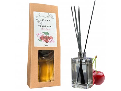 Vonný Olej s Tyčinkami - Čerešňa