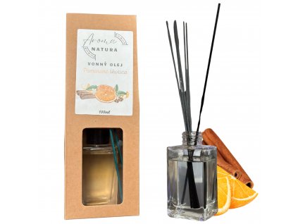 Vonný Olej s Tyčinkami - Pomaranč a Škorica