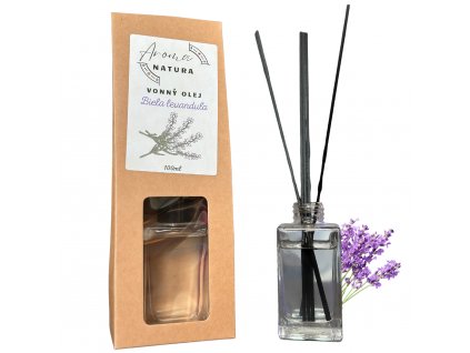 Vonný Olej s Tyčinkami - Biela Levanduľa
