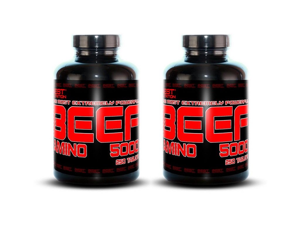 Best Nutrition 1+1 Zdarma: Amino BEEF 5000, 250kapslí