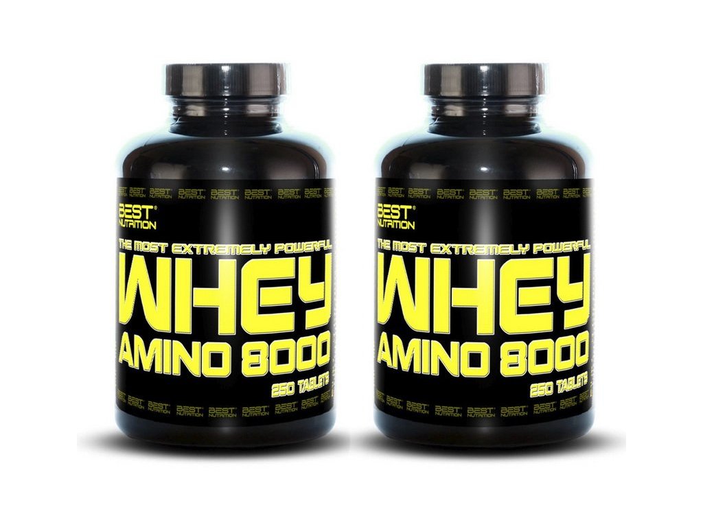 Best Nutrition 1+1 Zdarma: Amino Whey 8000, 250 kapslí