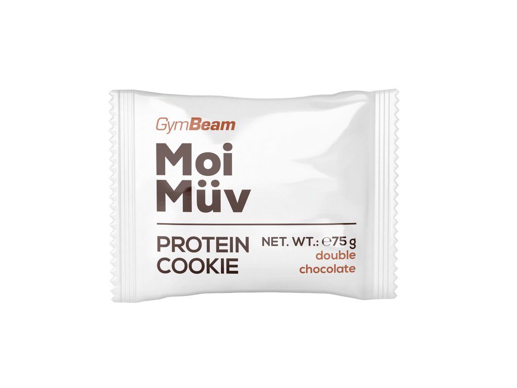 GymBeam MoiMüv Protein Cookie dvojitá čokoláda 75g