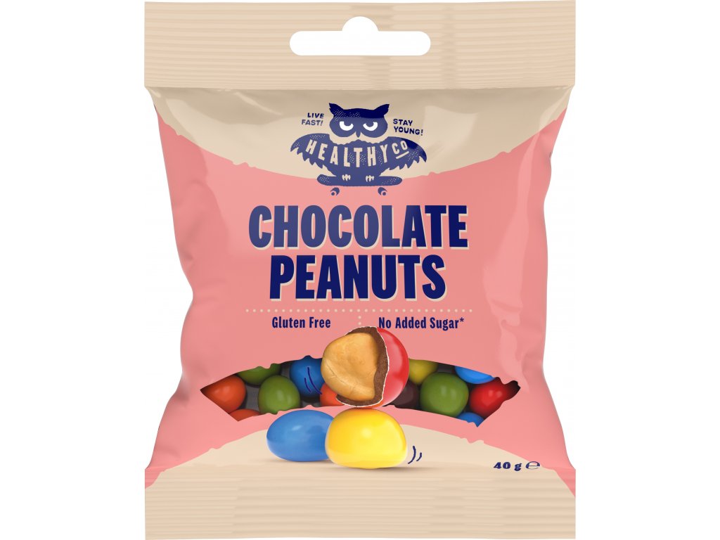 HealthyCo Chocolate peanuts 40g