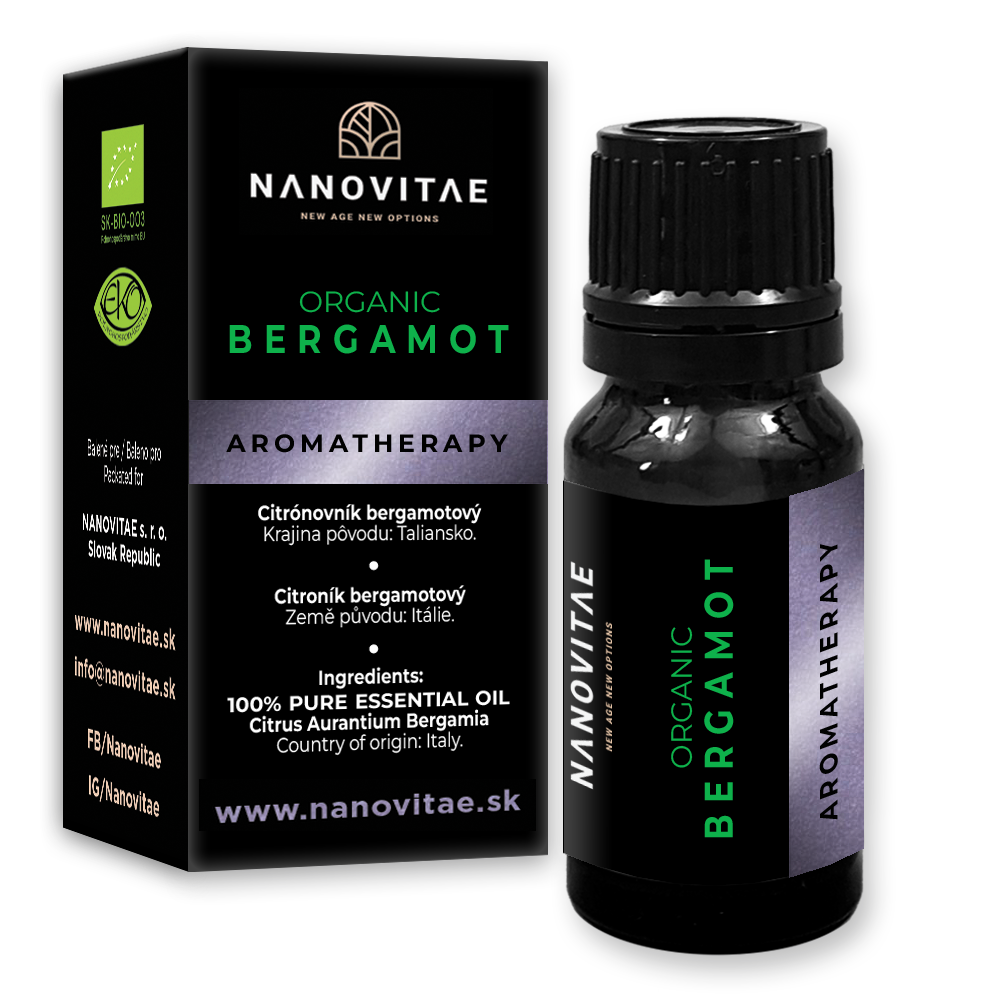 NANOVITAE BERGAMOT esenciální olej - ORGANIC quality 10ml