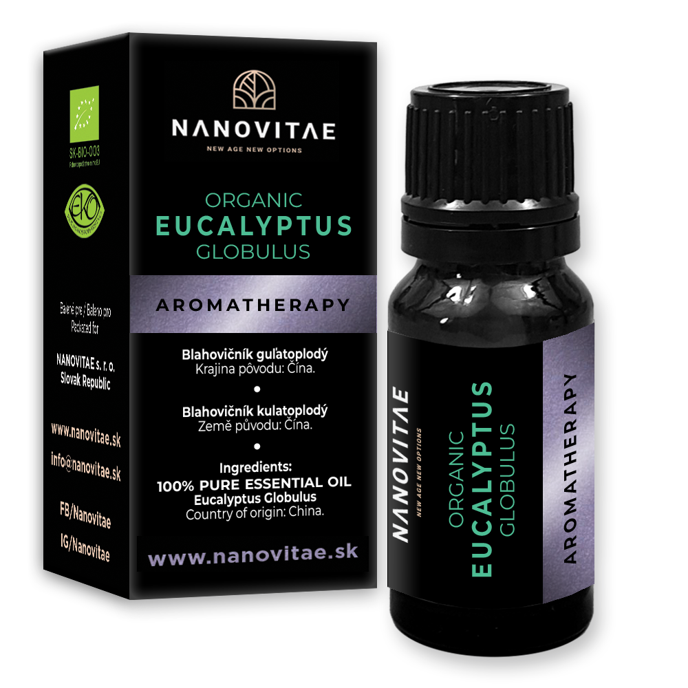 NANOVITAE Eukalyptus esenciální olej – ORGANIC quality 10ml