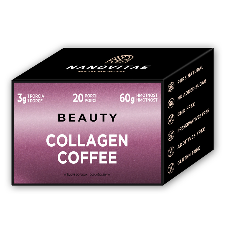 Nanovitae Instantní káva COLLAGEN COFFEE 60g