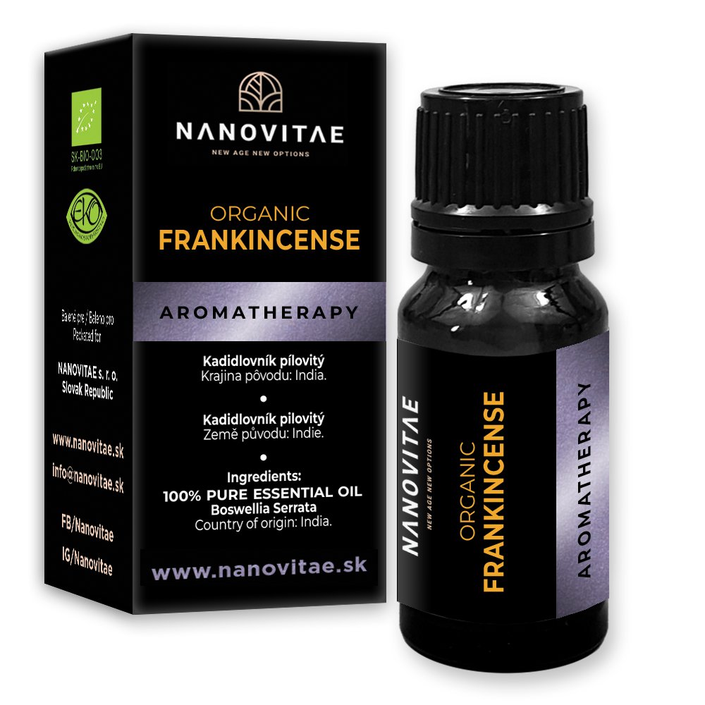 NANOVITAE Kadidlo esenciální olej – ORGANIC quality 10ml