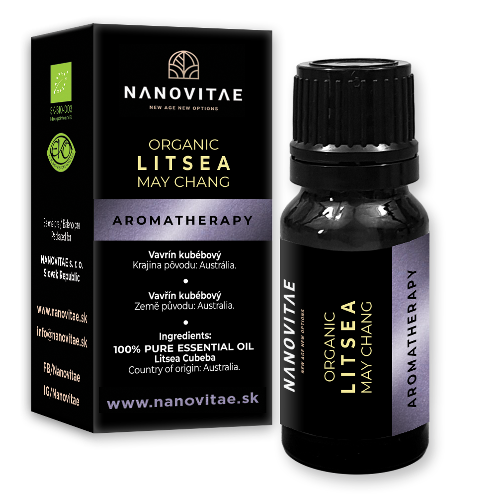 NANOVITAE LITSEA (MAY CHANG) esenciální olej - ORGANIC quality 10ml