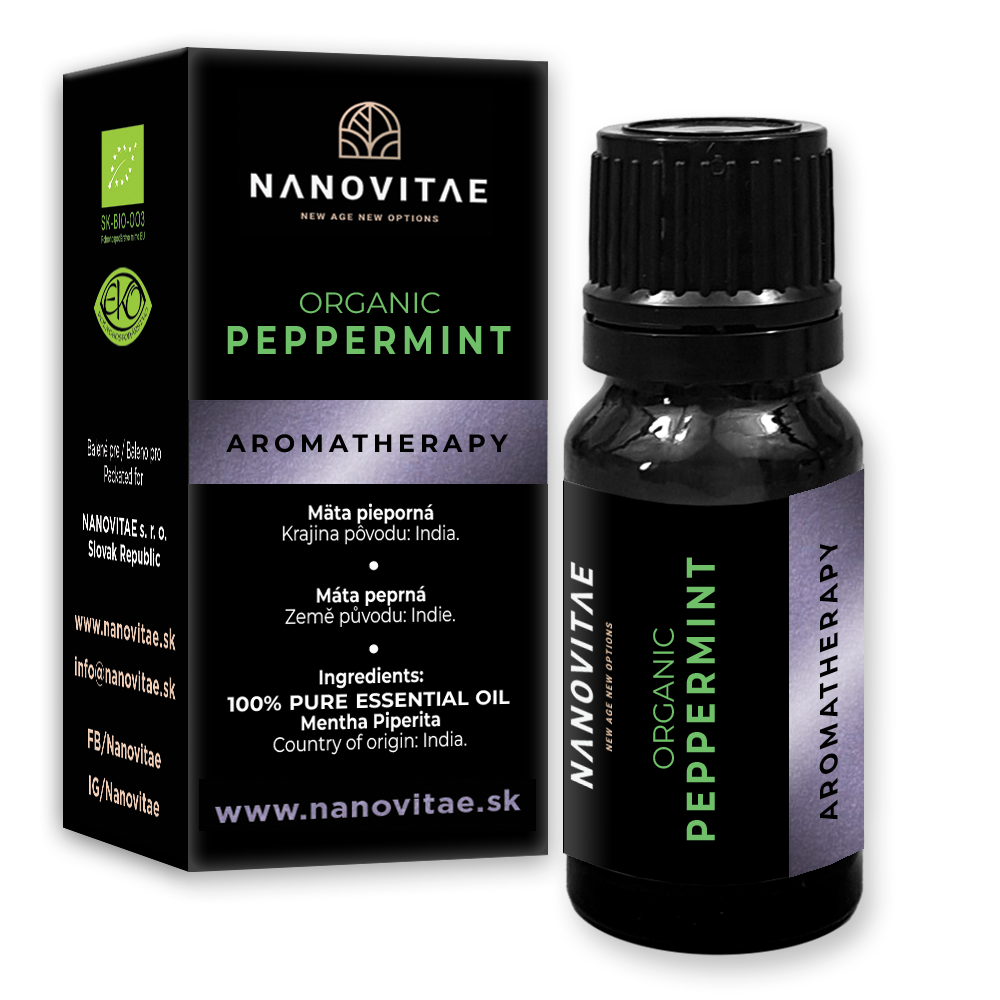 NANOVITAE PEPPERMINT esenciální olej - ORGANIC quality 10ml