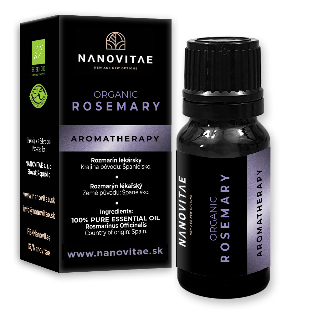 NANOVITAE ROZMARÍN esenciální olej – ORGANIC quality 10ml