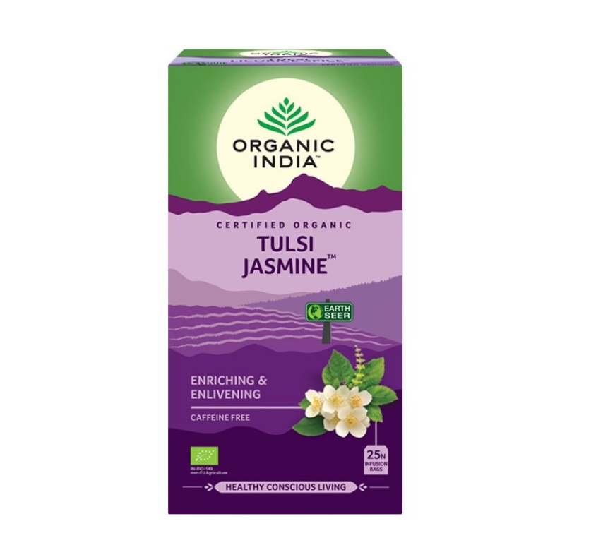 Levně Organic India Tulsi Jasmín, porcovaný čaj, 25 sáčků