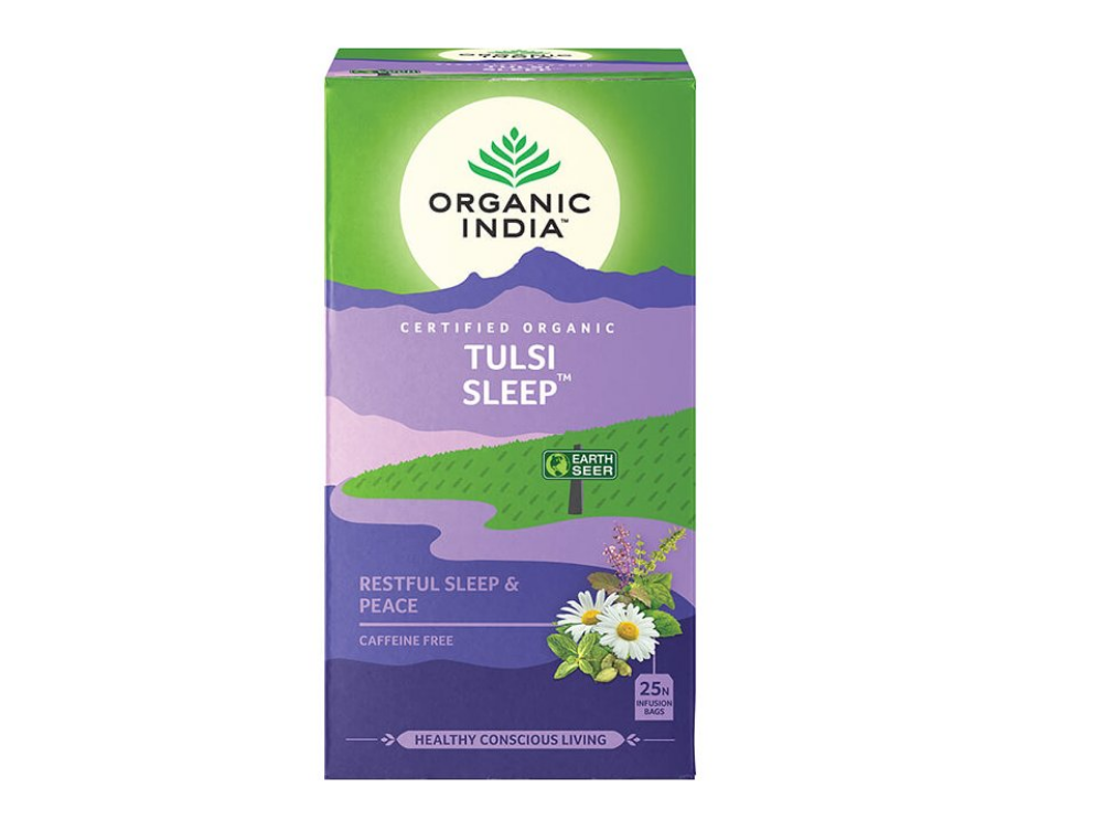 Organic India Tulsi Sleep, porcovaný čaj, 25 sáčků