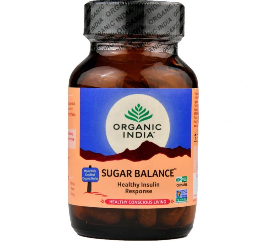 Organic India Organic Indie Sugar Balance – hyperglykémie, metabolismus 60 kapslí