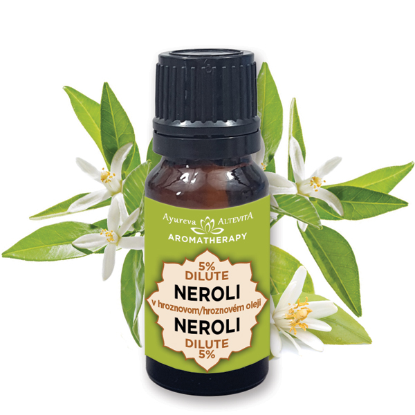 Altevita 5% dilute NEROLI (pomerančový květ) v hroznovém oleji 10ml - Olej jemnosti a stabilizace