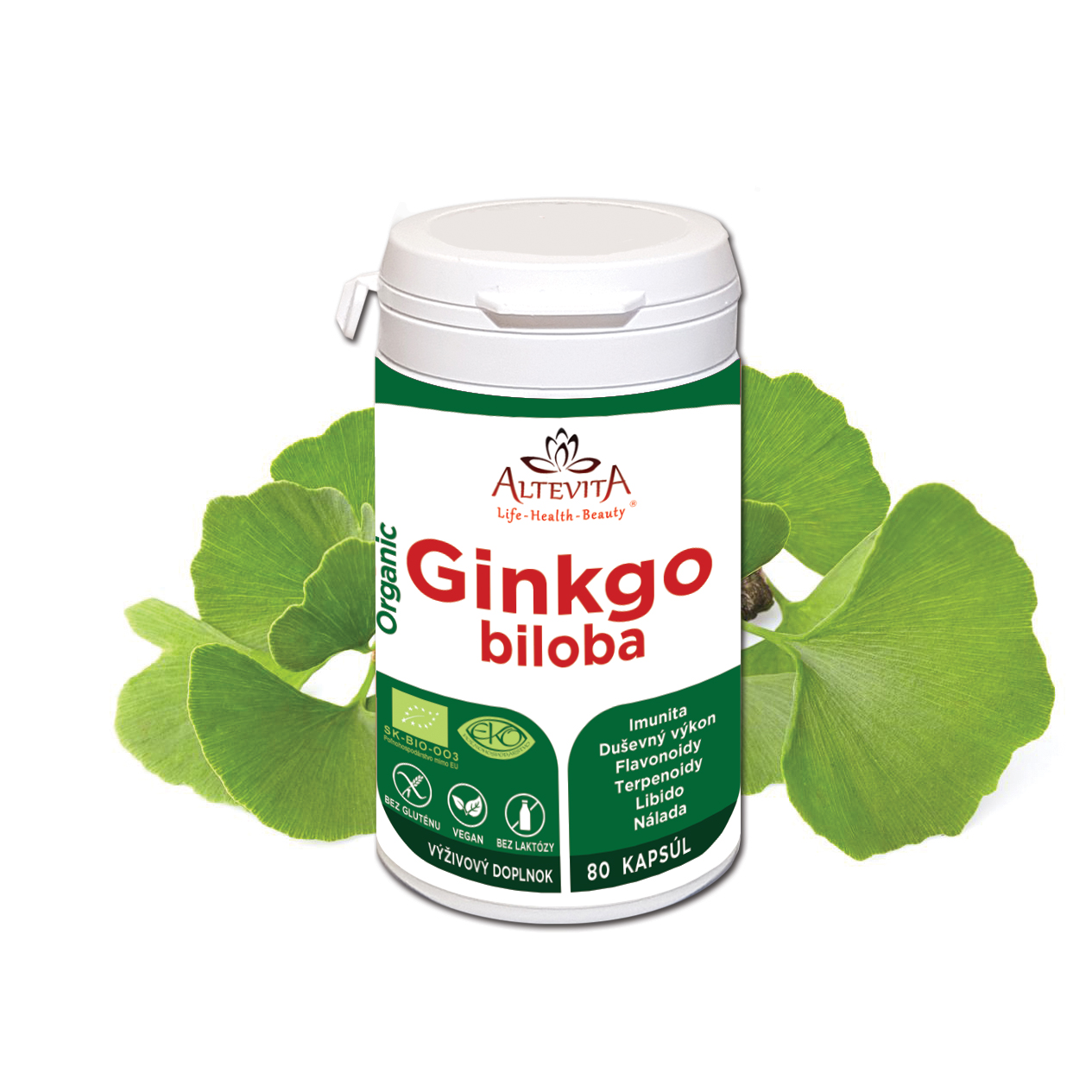 Altevita BIO Ginko Biloba 80 kapslí