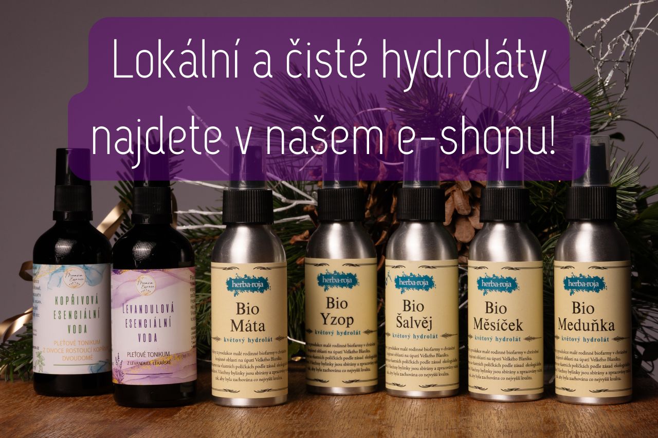 Přírodní hydroláty aromaterapie