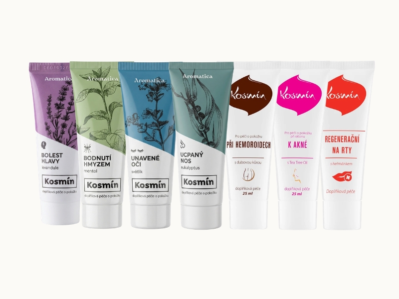 Kosmíny – přírodní bylinné přípravky